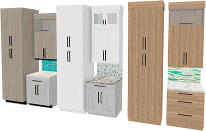 Kitchen cabinet styles rendered to help with design selections