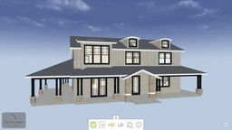 A bungalow style house.